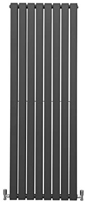 Radiatori Termosifoni in Acciaio Calorifero a Doppio Strato a Pannelli Piatti Riscaldamento Centralizzato Colonna Termosifone Orizzontale Radiatore a Parete - Grigio Antracite - 160 x 56 cm