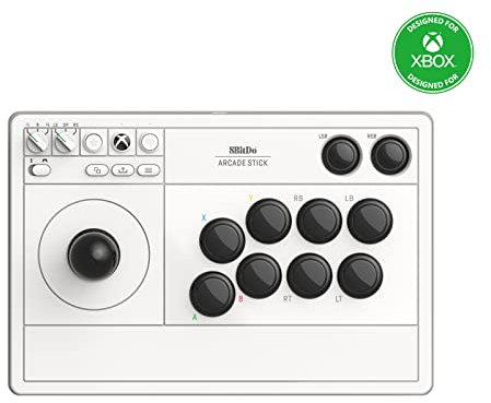 8BitDo Arcade Stick For Xbox & PC (Windows 10) - White