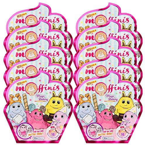 Generisch Blue Ocean Moffinis Figur Sammelfigur Serie 4 - Magic Bakery - Moffini Muffin Monster - 10 Tüten