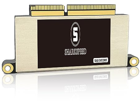 S SHARKSPEED SSD 256GB NVMe Ricambio per MacBook Pro Retina 13 A1708 (fine 2016, metà 2017) EMC 2978/3164 Non-Touch Bar Modelli M.2 PCIe Gen3.0x4 (MAC Original Interface)