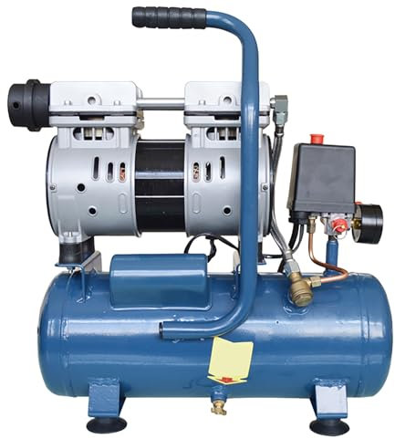 FresQa Báscula de Bomba de Aire pequeño Mini compresor de Aire de Alta presión para carpintería silencioso sin Aceite,12 Liters,1600W