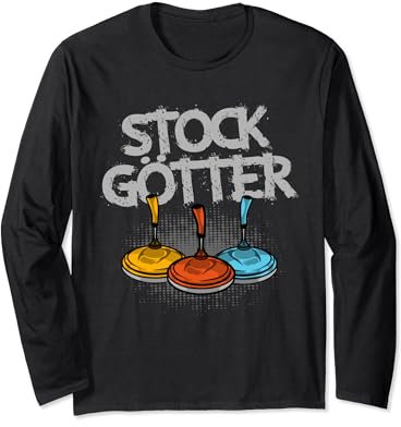 Stockgötter Stocksport Stockschützen Asphaltstock Eisstock Langarmshirt
