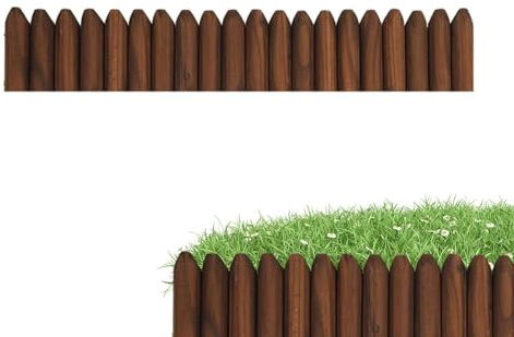 COMFOLIVING Trä kort staket utomhus, trä trädgård staket,Landskapskant Flexibla dekorativa bårder | Blomsterbädd Kantgränser, trästaket grind växt skärm för hemgård växt klättra spaljé