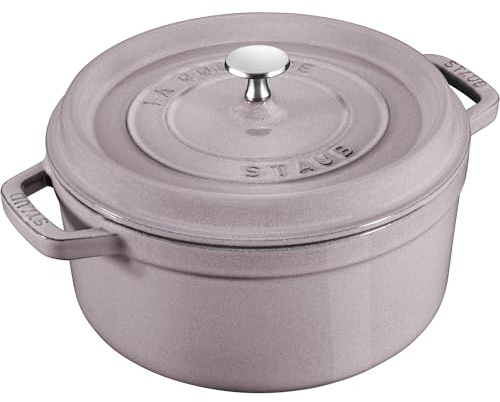STAUB - 4-qt Cast iron round dutch oven - Lilac