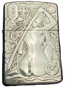 Handgefertigtes Petroleumfeuerzeug im Retro-Stil aus rotem Kupfer mit sanfter Flamme, geprägter Korpus, nachfüllbar, geeignet als Sammlungsdekoration/Geschenk for Männer (Petroleum nicht im Lieferumfa