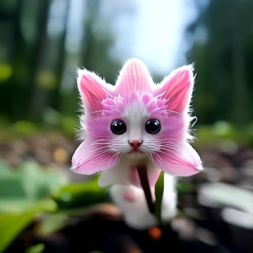 Roadoor Cat Face Orchidee Samen Seltene Orchidee Mehrjährige Blumen Samen Nicht-Gvo Duft Orchidee Samen Anziehen Kolibriden Schmetterlinge für Innenbalkon Garten im Freien F 200 Pezzi