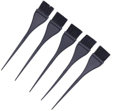 TOYZFRIENDY 5 Pièces Pinceaux de Coloration Cheveux Plastique Noir Brosse Applicateur pour Salon et Usage Domestique Outil Coiffure pour Teinture et Kératine