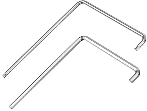Shuade Lot de 2 clés hexagonales incurvées à l'intérieur de 4 mm, outil de réglage de fenêtre en acier robuste, clé hexagonale intérieure incurvée