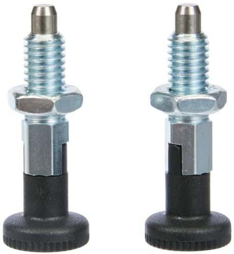 Ganter Normelemente GN 717-5-M8-CK-ST - Rastbolzen, Silber, 2 Stück