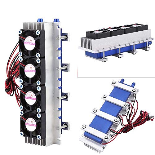 TOPINCN 12V 4-Chip TEC1-12706 Kühlung Kühlsystem-Kit Thermoelektrisches Kühlermodul Halbleiter Luftkühlgerät Kühler Kaltleitung