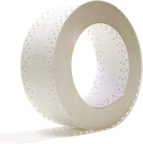 Generisches Nahtabdeckband, Kantenschutz, Eckschiene für Trockenbau, Gipskarton, Fugenband, Dichtungsband, SIME Tapes Q, 25 m / 50 mm
