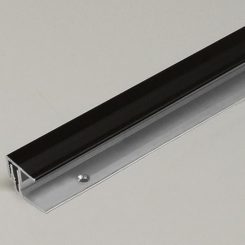 Perfil de terminación | Aluminio | Bronce claro | Ancho 21,5 mm | Longitud 2700 mm | Perforado/Sistema de clic | Perfil de cierre de clic | 1 pieza