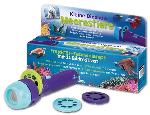 moses. Small Slideshow Sea Creatures Projector Torch for Children, 24 Images from the Exciting Underwater World, for Discovery from Home