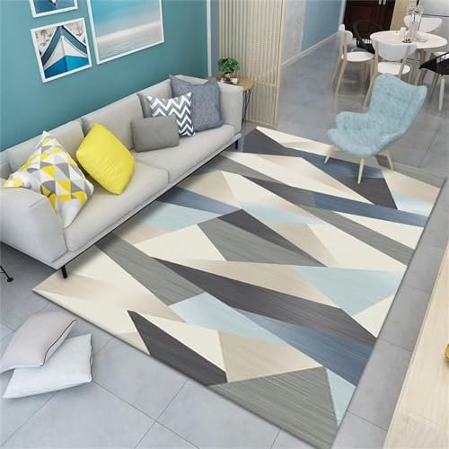 RUGMRZ Kleine Teppiche Geometrische Moderne Teppich auslegeware Balkon Dekoration Teppich draußen wasserfest170X240cm