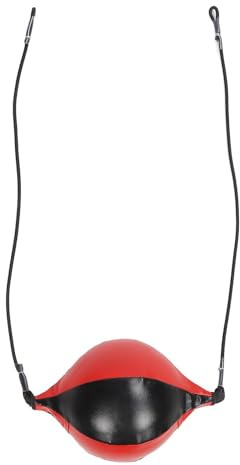 Doppelendball Doppelend Boxball, Box Speedbag, PU Leder Speedbag, Hängende Speed Boxsäcke, Box Trainingsball – Birne, Gesamtlänge 1,8m (40cm Balllänge)