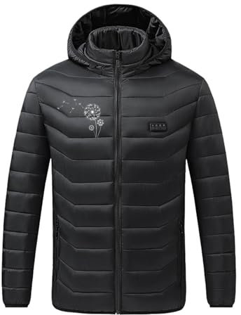 HAOLEI Beheizbare Jacke Herren Leichte Aus Baumwolle, Sale Unisex Winterjacke Einundzwanzig Zonen Vier Steuerungen USB Intelligente Elektrische Heizjacke Mit Konstanter Temperatur Beheizte Jacke