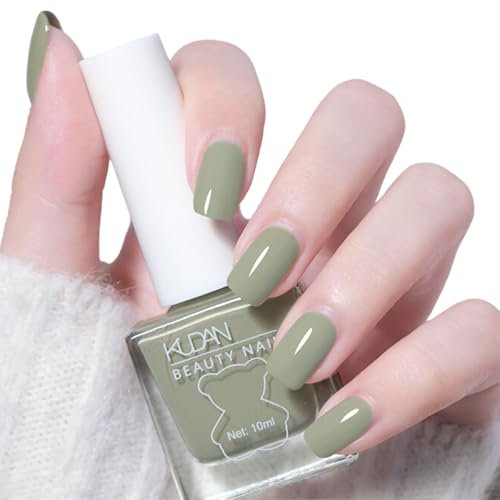 NLFOX Green Nail Polish - Quick Dry, Long Lasting, Chip Resistant - Autumn Winter Nail Polish for Women Girls DIY Nail Art Manicure at Home
