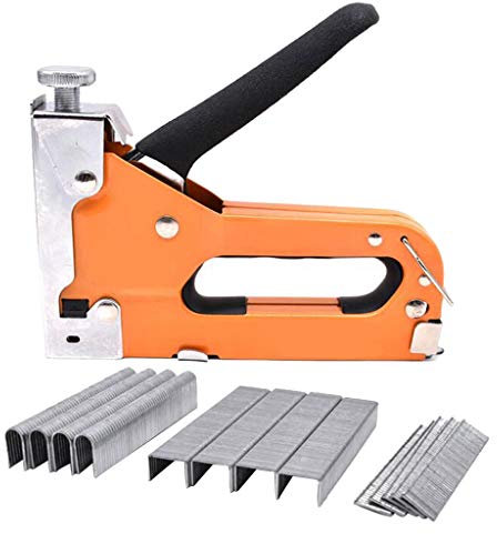 Grapadora resistente + 600 clavos 3 en 1 potente herramienta manual de madera