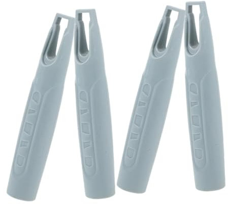 IMIKEYA 4pcs Plastic Mop Broom Handle Grip Replacement End Caps Easy Install for Household Cleaning