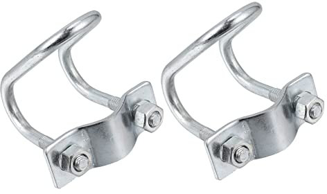 Tofficu Clip a u Zincata 3/4 Pollici Per Tubi Allevamento Suini 2 Pezzi Morsetto Professionale Resistente Superficie Liscia Per Fissaggio Tubi