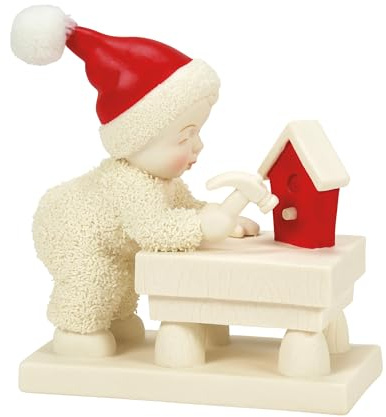 Department 56 Snowbabies Figur zum Weihnachtsjubiläum, Gebäude für die Vögel, 9,5 cm, Mehrfarbig