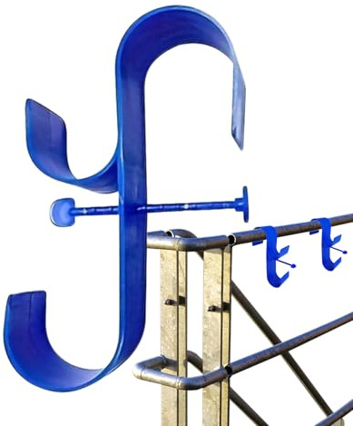 Veeteah Crochets pour Perches de Piscine | Support de Tuyau Réglable et Stable - Organisation d'Équipement pour Jardin, Sport, Terrasse, Plage, Mur, Vêtements et Serviettes