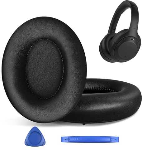 hopopower Replacement Ear Pads for Sony WH-1000XM4 (WH1000XM4) Over-Ear Headphones, Earpads Cushions with High-Density Noise Isolation Foam, Added Thickness