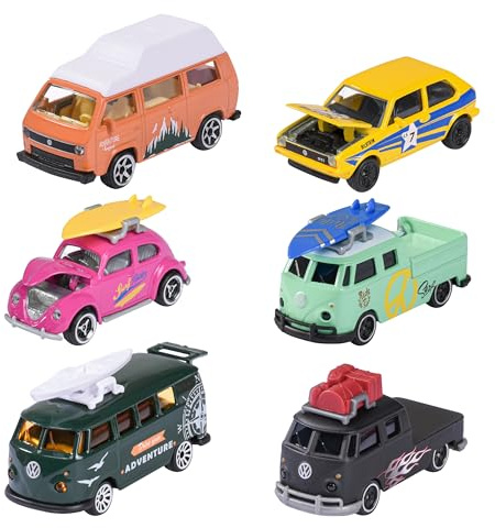 Majorette Volkswagen Premium Cars, sélection aléatoire Parmi 6 Voitures Jouets différentes