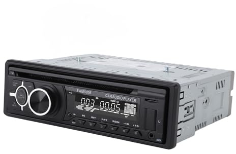 HUSHUI Car DVD Player, MP3 MP4 USB FM Radio Receiver with Remote Control, for Cars Trucks RVs 12V 24V