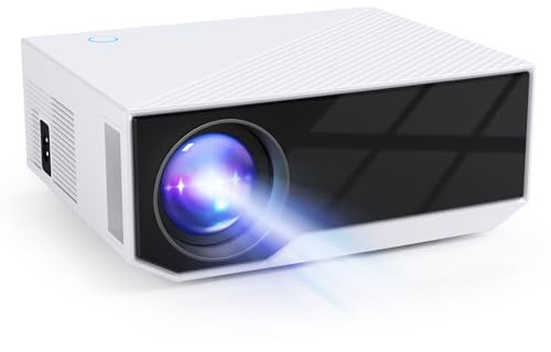 Projecteur Home cinéma Compatible 4K – 500 lumens ANSI, Grand écran de 300 Pouces pour Les soirées cinéma et Les Jeux vidéo