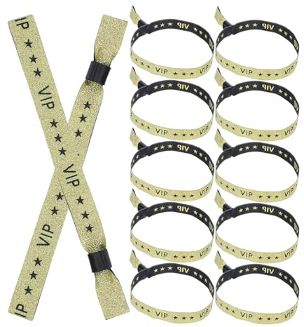 TEHAUX 20pcs Fabric Entry Wristbands for Events Weddings Clubs Party Wrist Bands Quick Admission for VIP Guest Identification