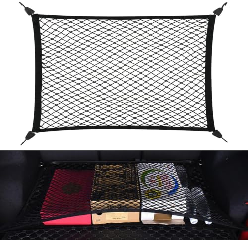 ONEMAJI Rete Bagagliaio per Renault Captur II 2020-2026, Soluzione Sartoriale 80x100cm per Il Massimo Ordine Design Elastico ad Alta Resistenza per Una Guida fluida e silenziosa
