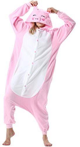 Vuxna, kvinnor, män, anime, djur, cosplay, halloween, kostym, dräkt, pyjamasdräkt, nattkläder, onesie, unisex, maskeradkväll för 148–187 cm längd, S