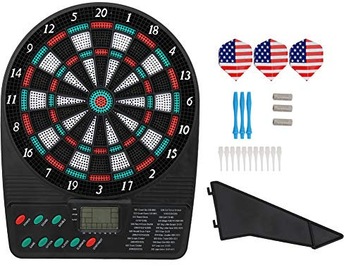 Keenso Elektronisches Dartscheiben-Set, Home Party Automatische Wertung Soft Dartscheibe Family Leisure Dart Target Schach- und Freizeitsportarten