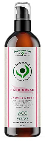 Organic Formulations Jasmine & Rose Hand Cream 125mL