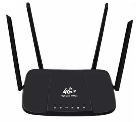 ENVIO MODEM ROUTER WIRELESS 4G LTE 2.4GHZ 300MBPS 4 ANTENNE CON SLOT NANO SIM