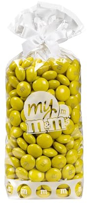 M&M'S COLLECTION Choco - Bonbon Chocolat au Lait Monocouleur - Sachet 300g Jaune - Idéal pour DIY, Pâques, Anniversaire, Nouvel An & Buffet de Bonbons