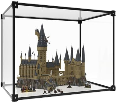 40x30x40cm Acryl Vitrine Schaukasten,Transparent Stapelbar Vitrine | Anwendbar auf 21325 41703 Modell StaubdichtSelbstaufbau mit Tür Für Spielzeug Figuren Modellautos Sammelfiguren Sammlung