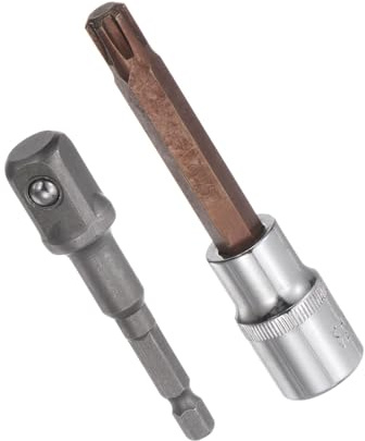 TA-VIGOR Torx Bit Socket, 1/2 Drive x T52 Key Socket, Premium S2 Steel Bits, 4 Length Torx Bit with Hex Shank Power Drill Adapter for Impact Power Drills, Torque Wrench, Ratchet Wrench