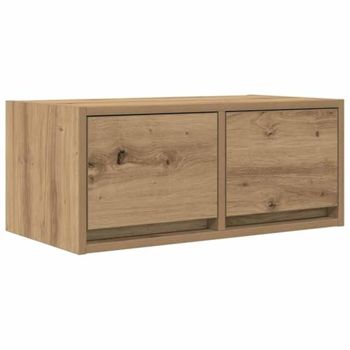 vidaXL TV-Schrank Artisan-Eiche 60x31x25,5 cm Holzwerkstoff, Fernsehschrank, Lowboard, Medienschrank, Fernsehtisch, HiFi-Schrank, TV-Konsole