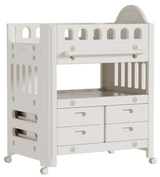 Cambiador portátil para bebés Mesa for pañales, mesa for el cuidado del bebé, cuna bañable multifuncional portátil, mesa táctil, mesa for cambiar pañales, plegable Organizador de habitación de recién