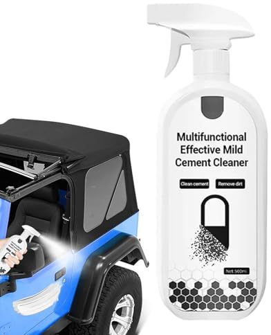 Nettoyant béton - Spray nettoyant ciment - 500 ml - Nettoyant à teneur en ciment doux - Nettoyant efficace pour cave, garage et sols en béton - Intérieur