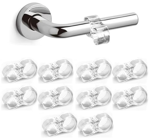 JRYXDS 10 Pack Pvc Topes De Puerta Silicona Flexible Protector Puertas Protege La Pared Para Manija De Puerta Ventanas Muebles