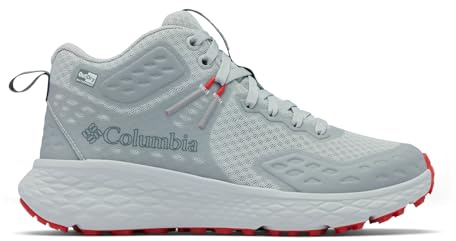 Columbia Konos TRS Outdry Bottes de Trekking et de randonnée mi-Hautes pour Femme, Gris Coquelicot Rouge glacé, 40.5 EU