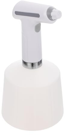 GALPADA Pulverizador Eléctrico Capacidad de 1.5l para Jardinería Diseño Plástico Blanco , Recarga USB y Función de Atomizador para Limpieza y Riego Hogar