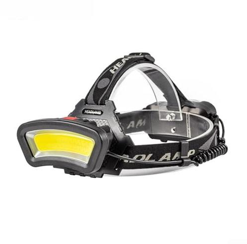 Jotekonoby Lampada frontale a LED COB impermeabile, rilevamento automatico del movimento, 5 modalità di illuminazione, ricaricabile tramite USB, fascio largo, campeggio, escursionismo, uso esterno