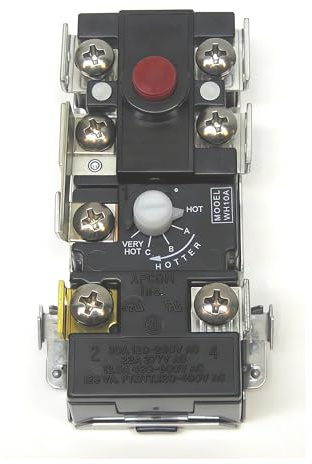 WH10A Electric Water Heater Thermostat for Upper Element Thermodisc Compatible with APCOM WH6-4 .Temperature Range 110-170*F. with Adjustable Slotted knob