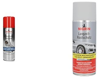 NIGRIN Anti-Rost Komplettset – Hochleistungs-Rostlöser Hybrid 250 ml Rostprimer- Spray 400 ml