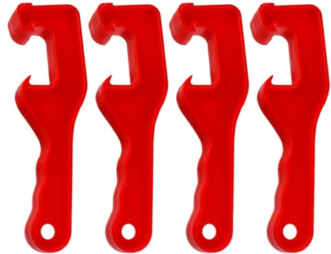 MOLUCKFU Apriscatole per Aprire Coperchi Manuale in Plastico Blu Lattine per Secchi da 4 Pezzi Attrezzo Resistente e Antiscivolo per Fermentazione e Negozio