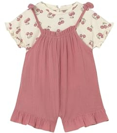 Mayoral Compl. Salopette e Maglietta per Bimba Blush